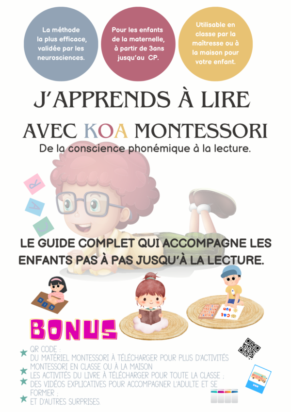 Pack j'apprends à lire avec koa montessori